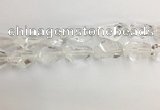 CNG3593 15*25mm - 20*35mm faceted nuggets white crystal beads