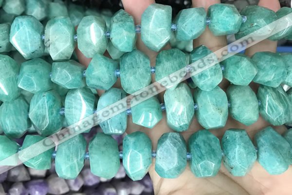 CNG3610 15.5 inches 13*20mm - 15*24mm faceted nuggets amazonite beads