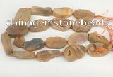 CNG3620 20*35mm - 30*45mm freeform plated druzy agate beads