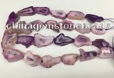 CNG3637 15.5 inches 22*30mm - 30*40mm freeform druzy agate beads