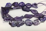 CNG3638 15.5 inches 22*30mm - 30*40mm freeform druzy agate beads