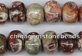 CNG37 15.5 inches 11*15mm nuggets rainforest agate gemstone beads