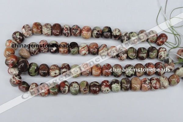 CNG37 15.5 inches 11*15mm nuggets rainforest agate gemstone beads