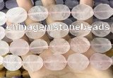 CNG3700 15.5 inches 15*20mm freeform rough rose quartz beads