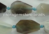 CNG375 15.5 inches 15*20mm – 20*35mm faceted nuggets agate beads