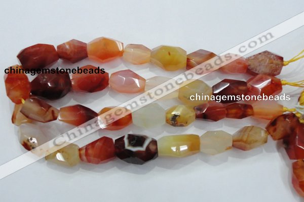 CNG391 15.5 inches 13*18mm – 18*24mm faceted nuggets agate beads