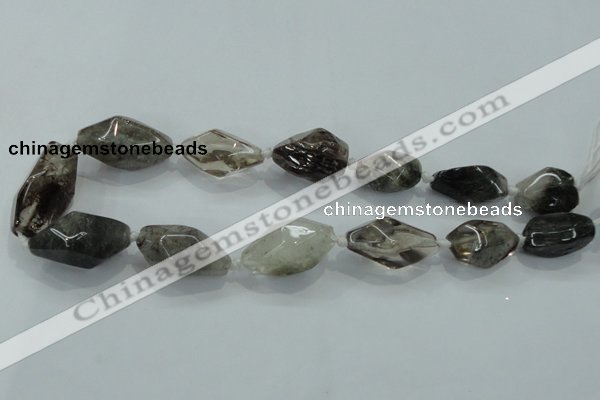 CNG410 15.5 inches 15*20mm - 20*35mm nuggets quartz beads