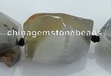 CNG413 15.5 inches 18*20mm - 25*35mm nuggets agate gemstone beads