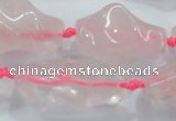 CNG422 15.5 inches 15*20mm - 22*34mm nuggets rose quartz beads