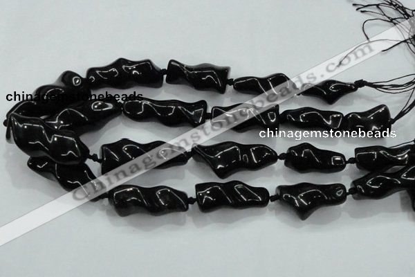 CNG423 15.5 inches 15*20mm - 25*50mm nuggets obsidian beads