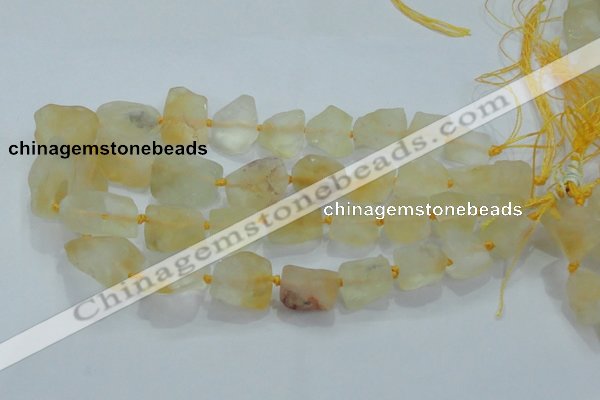 CNG431 15.5 inches 15*20mm – 25*30mm nuggets citrine gemstone beads