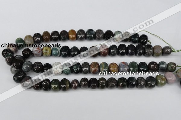 CNG44 15.5 inches 11*15mm nuggets Indian agate gemstone beads