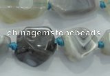 CNG442 15.5 inches 12*16mm – 20*25mm nuggets agate gemstone beads