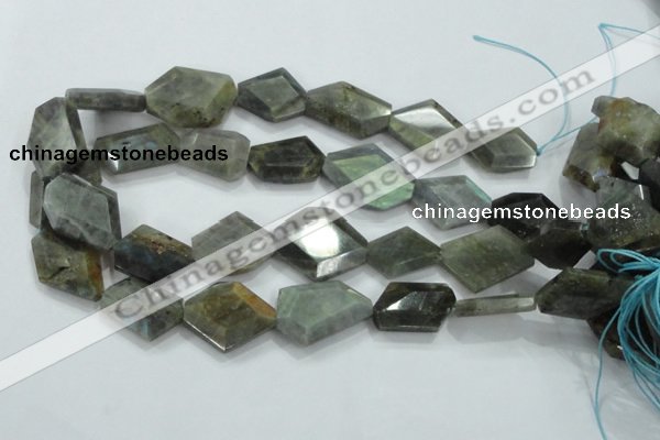 CNG445 15.5 inches 15*20mm – 20*32mm faceted nuggets labradorite beads