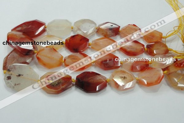 CNG446 15.5 inches 18*20mm – 30*42mm faceted nuggets agate beads