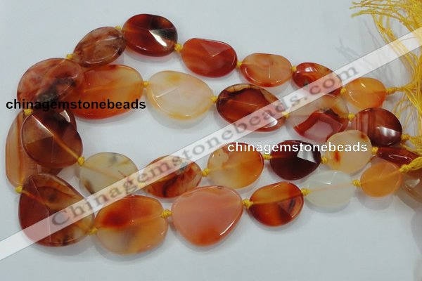 CNG447 15.5 inches 15*20mm – 30*40mm faceted nuggets agate beads