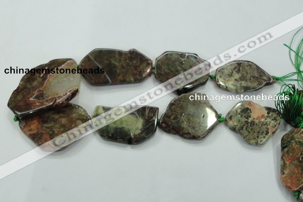 CNG454 15.5 inches 30*35mm - 40*60mm nuggets New kambaba jasper beads