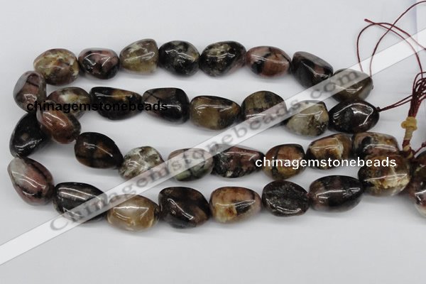 CNG46 15.5 inches 18*25mm nuggets staurolite gemstone beads