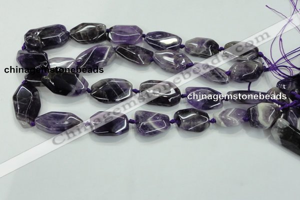 CNG466 15.5 inches 15*20mm - 20*35mm nuggets amethyst beads