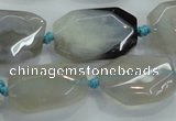 CNG467 15.5 inches 15*20mm - 20*35mm nuggets agate beads