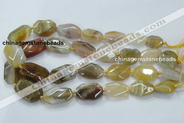 CNG468 15.5 inches 15*20mm - 20*32mm nuggets agate beads