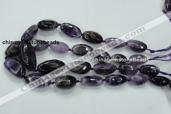 CNG476 15.5 inches 15*20mm - 25*35mm faceted nuggets amethyst beads