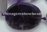 CNG485 20*30mm - 35*45mm twisted & faceted nuggets amethyst beads