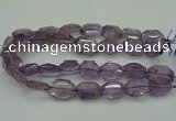 CNG5001 15.5 inches 18*25mm - 22*30mm faceted freeform amethyst beads