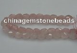 CNG5003 15.5 inches 12*16mm - 15*20mm faceted nuggets rose quartz beads