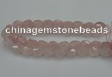CNG5003 15.5 inches 12*16mm - 15*20mm faceted nuggets rose quartz beads