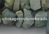 CNG5012 15.5 inches 10*15mm - 15*20mm nuggets aquamarine beads