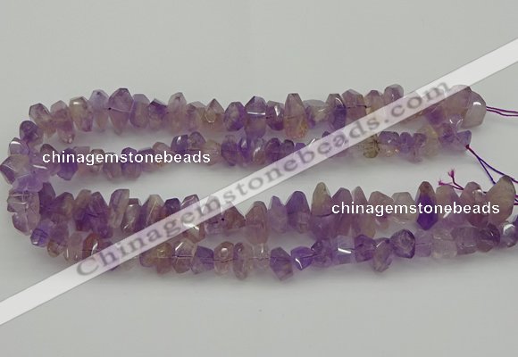 CNG5025 15.5 inches 6*10mm - 10*18mm faceted nuggets ametrine beads