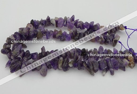 CNG5031 15.5 inches 6*15mm - 8*25mm nuggets amethyst beads