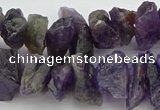 CNG5032 15.5 inches 8*25mm - 12*40mm nuggets amethyst beads