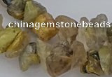 CNG5034 15.5 inches 8*12mm - 13*18mm nuggets golden rutilated quartz beads