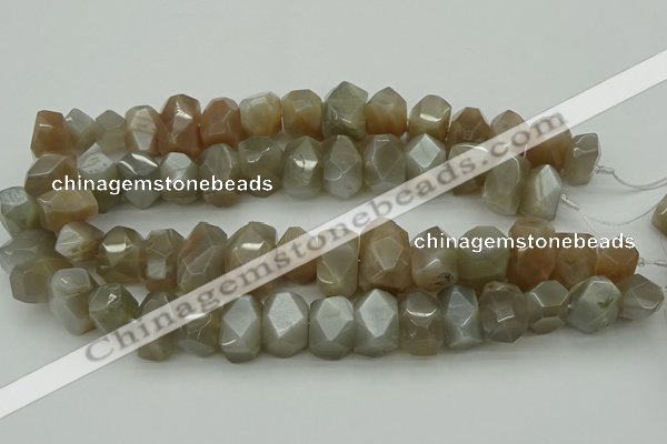 CNG5055 15.5 inches 13*18mm - 15*20mm faceted nuggets moonstone beads