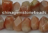 CNG5058 15.5 inches 10*14mm - 12*16mm faceted nuggets sunstone beads