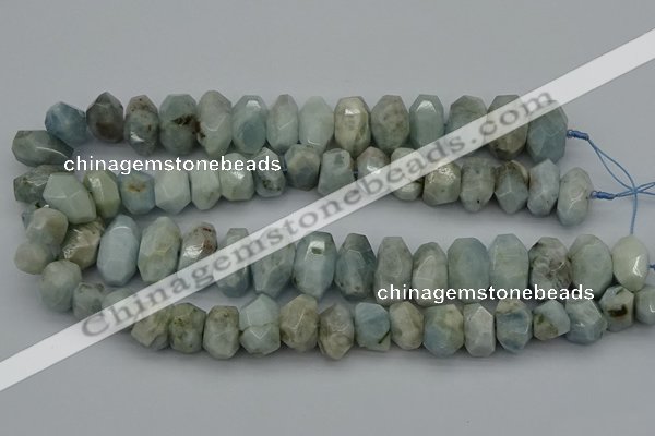 CNG5069 15.5 inches 10*14mm - 14*20mm faceted nuggets aquamarine beads