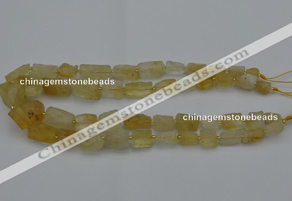 CNG5073 15.5 inches 8*10mm - 15*20mm nuggets citrine beads