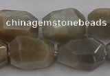 CNG5089 15.5 inches 13*18mm - 15*25mm faceted nuggets sunstone beads