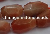 CNG5091 15.5 inches 13*18mm - 15*25mm faceted nuggets sunstone beads