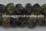 CNG5097 15.5 inches 10*14mm - 12*16mm faceted nuggets fluorite beads