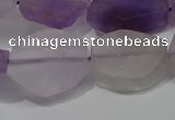 CNG5117 15.5 inches 14*20mm - 18*25mm freeform matte amethyst beads