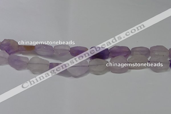 CNG5117 15.5 inches 14*20mm - 18*25mm freeform matte amethyst beads