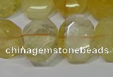 CNG5129 15.5 inches 15*18mm - 15*20mm faceted freeform citrine beads