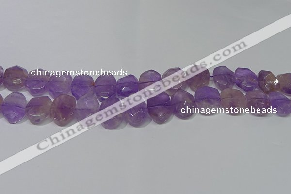 CNG5131 15.5 inches 15*18mm - 15*20mm faceted freeform ametrine beads