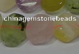 CNG5137 15.5 inches 15*18mm - 15*20mm faceted freeform mixed quartz beads