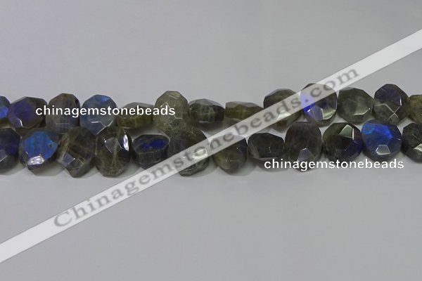 CNG5144 15.5 inches 15*18mm - 15*20mm faceted freeform labradorite beads