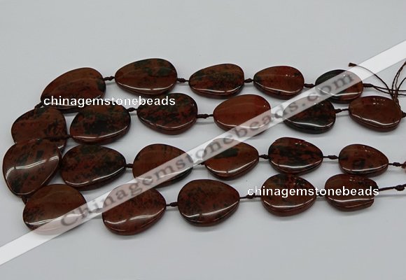 CNG5162 15.5 inches 16*22mm - 30*35mm freeform mahogany obsidian beads