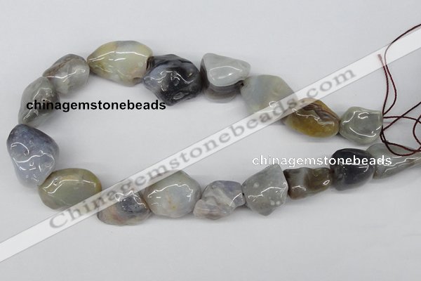 CNG52 15.5 inches 24*30mm nuggets botswana agate gemstone beads